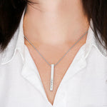 4 Sided Personalized Bar Necklace