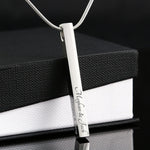 4 Sided Personalized Bar Necklace